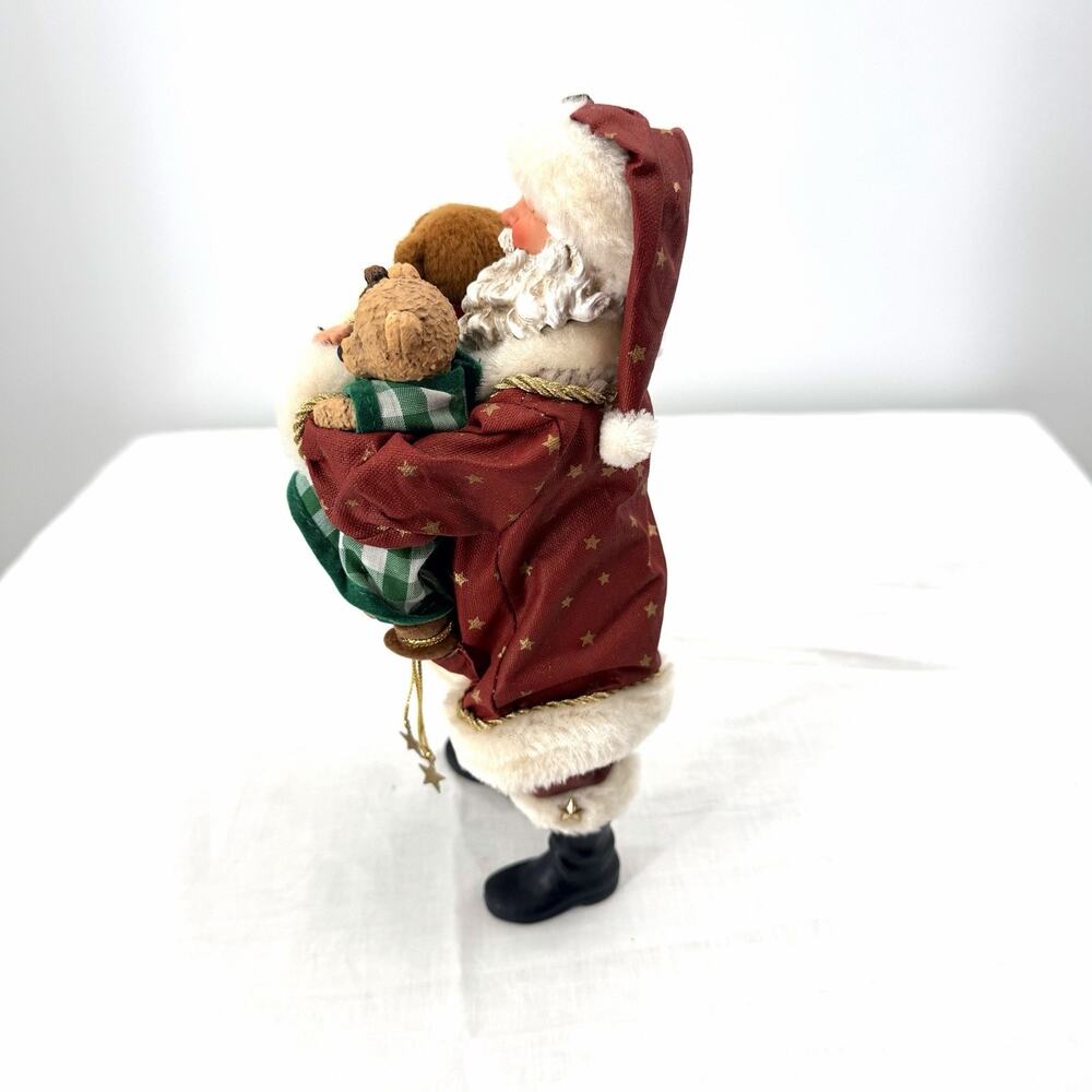 Vintage Possible Dreams Clothtique Santa Claus Teddy Figurine An Armful of Love - Picture 6 of 12